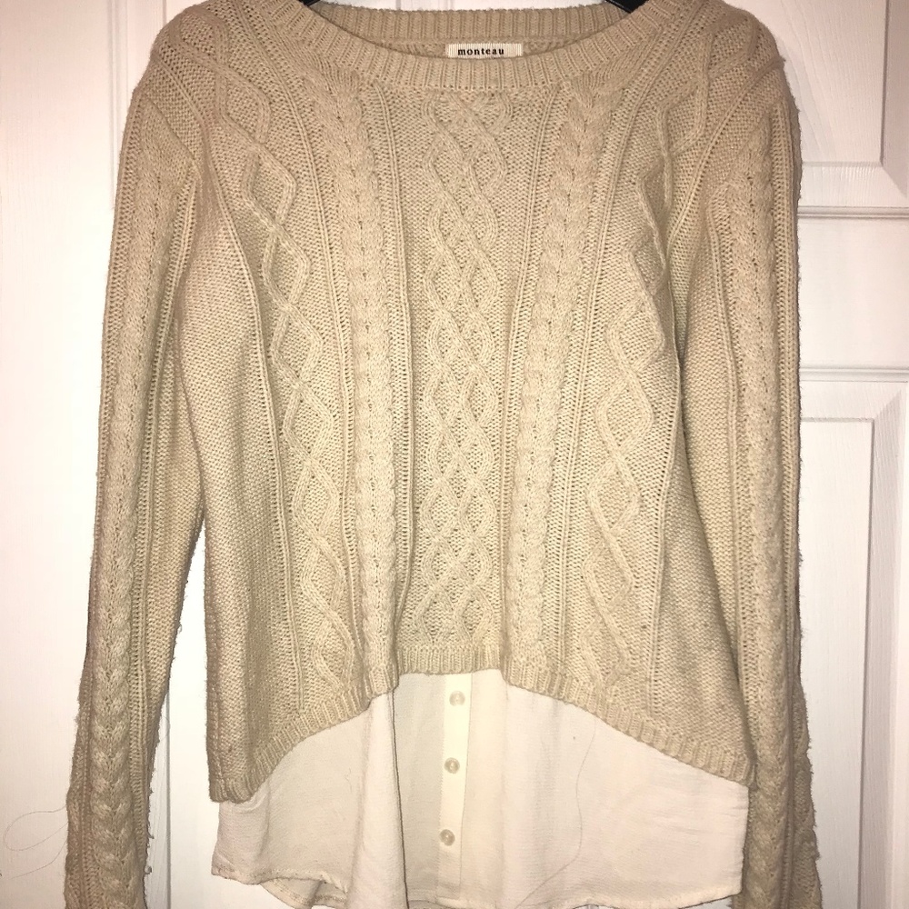 Sweater with Elbow Patches